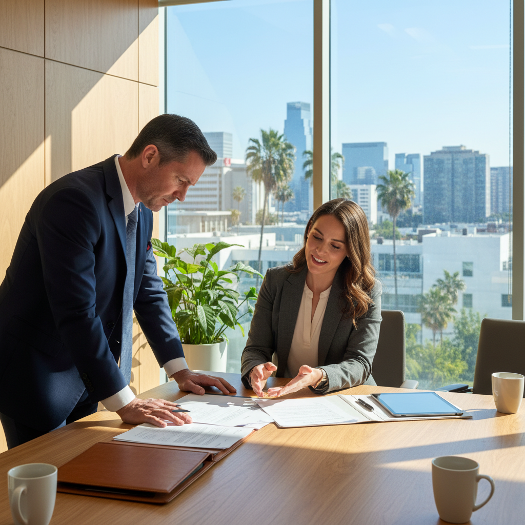 Real estate investor calculating DSCR loan California cash flow for a rental property